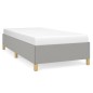 vidaXL Estructura de cama de tela gris claro 100x200 cm vidaXL Estructura de cama de tela gris claro 100x200 cm