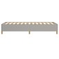 vidaXL Estructura de cama de tela gris claro 100x200 cm vidaXL Estructura de cama de tela gris claro 100x200 cm