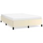 vidaXL Estructura de cama de cuero sintético color crema 140x200 cm vidaXL Estructura de cama de cuero sintético color crema 140x200 cm