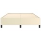 vidaXL Estructura de cama de cuero sintético color crema 140x200 cm vidaXL Estructura de cama de cuero sintético color crema 140x200 cm