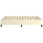 vidaXL Estructura de cama de cuero sintético color crema 140x200 cm vidaXL Estructura de cama de cuero sintético color crema 140x200 cm