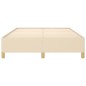 vidaXL Estructura de cama de tela color crema 140x190 cm vidaXL Estructura de cama de tela color crema 140x190 cm