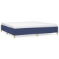 vidaXL Estructura de cama de tela gris taupe azul 200x200 cm vidaXL Estructura de cama de tela gris taupe azul 200x200 cm