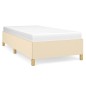 vidaXL Estructura de cama de tela color crema 80x200 cm