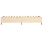 vidaXL Estructura de cama de tela color crema 80x200 cm