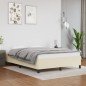 vidaXL Estructura de cama de cuero sintético color crema 140x190 cm vidaXL Estructura de cama de cuero sintético color crema 140x190 cm
