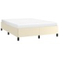 vidaXL Estructura de cama de cuero sintético color crema 140x190 cm vidaXL Estructura de cama de cuero sintético color crema 140x190 cm