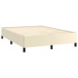 vidaXL Estructura de cama de cuero sintético color crema 140x190 cm vidaXL Estructura de cama de cuero sintético color crema 140x190 cm