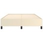 vidaXL Estructura de cama de cuero sintético color crema 140x190 cm vidaXL Estructura de cama de cuero sintético color crema 140x190 cm