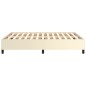 vidaXL Estructura de cama de cuero sintético color crema 140x190 cm vidaXL Estructura de cama de cuero sintético color crema 140x190 cm