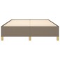 vidaXL Estructura de cama de tela gris taupe 140x200 cm