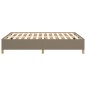 vidaXL Estructura de cama de tela gris taupe 140x200 cm