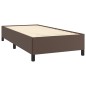 vidaXL Estructura de cama de cuero sintético marrón 90x200 cm vidaXL Estructura de cama de cuero sintético marrón 90x200 cm