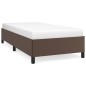 vidaXL Estructura de cama cuero sintético marrón 90x190 cm vidaXL Estructura de cama cuero sintético marrón 90x190 cm