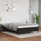 vidaXL Estructura de cama de cuero sintético negro 140x200 cm