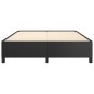 vidaXL Estructura de cama de cuero sintético negro 140x200 cm