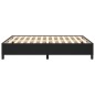 vidaXL Estructura de cama de cuero sintético negro 140x200 cm