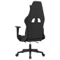 vidaXL Silla gaming de masaje con reposapiés tela negro y verde claro vidaXL Silla gaming de masaje con reposapiés tela negro y verde claro