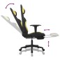 vidaXL Silla gaming de masaje con reposapiés tela negro y verde claro vidaXL Silla gaming de masaje con reposapiés tela negro y verde claro