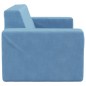 vidaXL Sofá para niños de 2 plazas de felpa suave azul vidaXL Sofá para niños de 2 plazas de felpa suave azul
