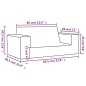 vidaXL Sofá para niños de 2 plazas de felpa suave azul vidaXL Sofá para niños de 2 plazas de felpa suave azul