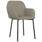 vidaXL Sillas de comedor 2 unidades terciopelo gris claro vidaXL Sillas de comedor 2 unidades terciopelo gris claro