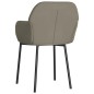 vidaXL Sillas de comedor 2 unidades terciopelo gris claro vidaXL Sillas de comedor 2 unidades terciopelo gris claro