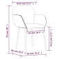 vidaXL Sillas de comedor 2 unidades terciopelo gris claro vidaXL Sillas de comedor 2 unidades terciopelo gris claro