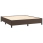 vidaXL Estructura de cama de cuero sintético marrón 180x200 cm vidaXL Estructura de cama de cuero sintético marrón 180x200 cm