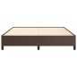 vidaXL Estructura de cama de cuero sintético marrón 180x200 cm vidaXL Estructura de cama de cuero sintético marrón 180x200 cm