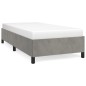 vidaXL Estructura de cama de terciopelo gris claro 90x200 cm vidaXL Estructura de cama de terciopelo gris claro 90x200 cm