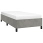 vidaXL Estructura de cama de terciopelo gris claro 90x200 cm vidaXL Estructura de cama de terciopelo gris claro 90x200 cm