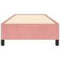 vidaXL Estructura de cama de terciopelo rosa 80x200 cm