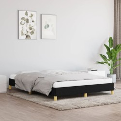 vidaXL Estructura de cama de tela gris claro 160x200 cm