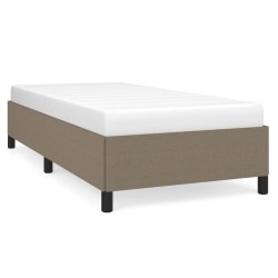 vidaXL Estructura de cama de tela gris taupe 100x200 cm