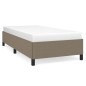 vidaXL Estructura de cama de tela gris taupe 100x200 cm vidaXL Estructura de cama de tela gris taupe 100x200 cm