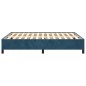 vidaXL Estructura de cama de terciopelo azul 140x200 cm vidaXL Estructura de cama de terciopelo azul 140x200 cm
