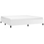 vidaXL Estructura de cama de cuero sintético blanco 200x200 cm vidaXL Estructura de cama de cuero sintético blanco 200x200 cm