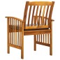 vidaXL Sillas de comedor jardín 3 uds con cojines madera maciza acacia vidaXL Sillas de comedor jardín 3 uds con cojines madera maciza acacia