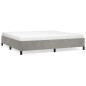 vidaXL Estructura de cama de terciopelo gris claro 180x200 cm vidaXL Estructura de cama de terciopelo gris claro 180x200 cm
