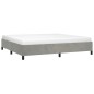 vidaXL Estructura de cama de terciopelo gris claro 180x200 cm vidaXL Estructura de cama de terciopelo gris claro 180x200 cm