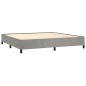vidaXL Estructura de cama de terciopelo gris claro 180x200 cm vidaXL Estructura de cama de terciopelo gris claro 180x200 cm