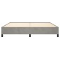 vidaXL Estructura de cama de terciopelo gris claro 180x200 cm vidaXL Estructura de cama de terciopelo gris claro 180x200 cm