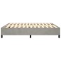 vidaXL Estructura de cama de terciopelo gris claro 180x200 cm vidaXL Estructura de cama de terciopelo gris claro 180x200 cm