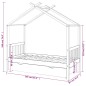 vidaXL Estructura de cama infantil con cajón madera de pino 80x160 cm vidaXL Estructura de cama infantil con cajón madera de pino 80x160 cm