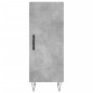 vidaXL Aparador de madera contrachapada gris hormigón 34,5x34x180 cm