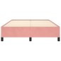 vidaXL Estructura de cama de terciopelo rosa 140x190 cm vidaXL Estructura de cama de terciopelo rosa 140x190 cm