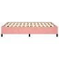 vidaXL Estructura de cama de terciopelo rosa 140x190 cm vidaXL Estructura de cama de terciopelo rosa 140x190 cm