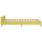 vidaXL Estructura de cama con cabecero de tela verde 120x200 cm