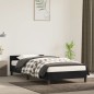 vidaXL Estructura de cama con cabecero de terciopelo negro 100x200 cm